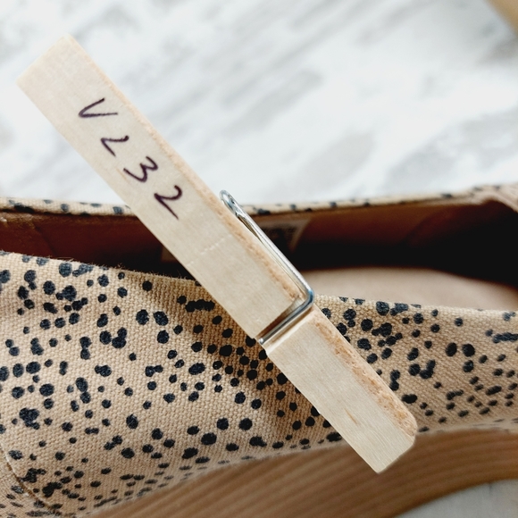 Toms Michelle Natural/Sand Tiny Cheetah Print Espadrille Wedge Sandals V232 - Picture 11 of 11